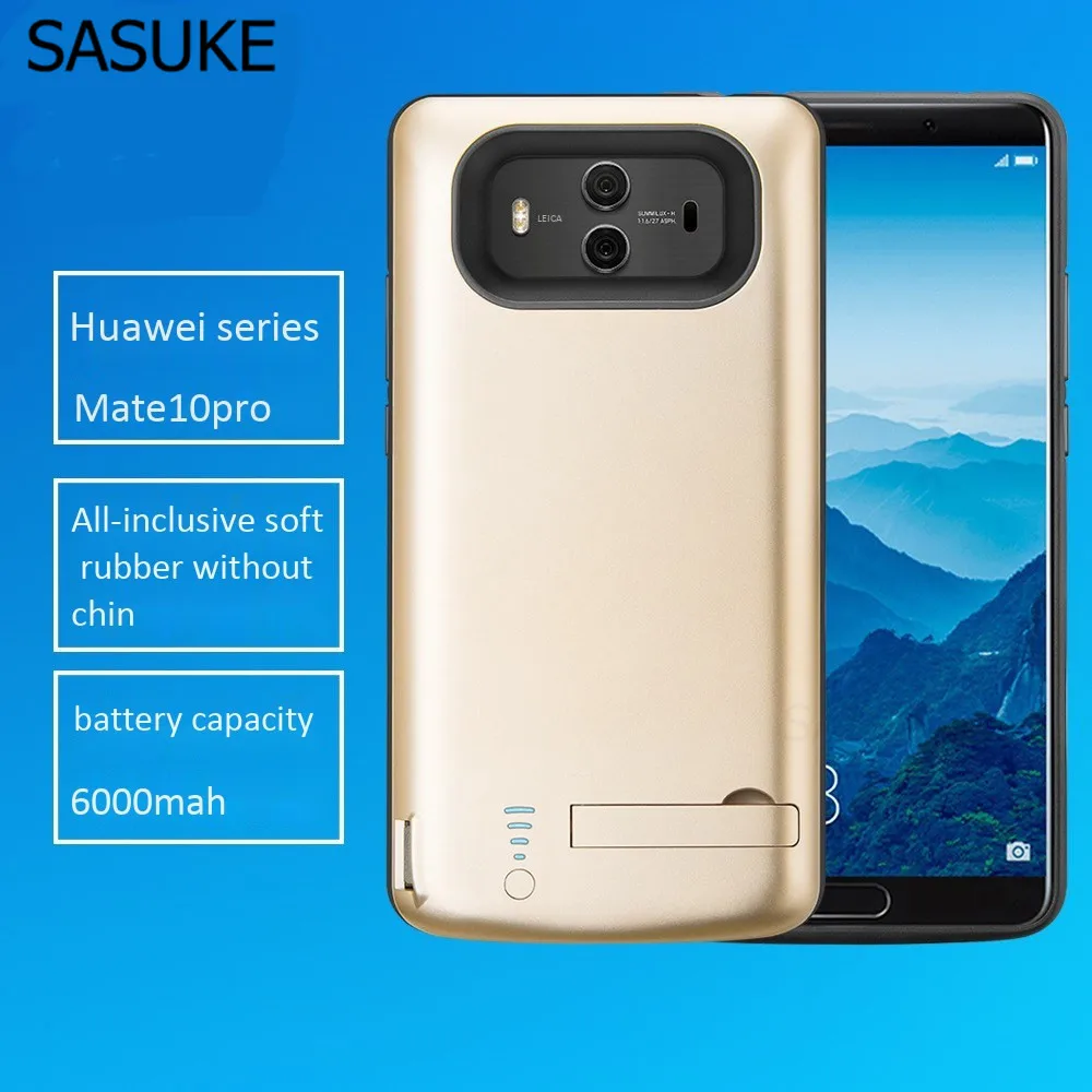 Чехол для зарядного устройства 6500 мАч 6000 мАч 5000 мАч для huawei P20 mate 10 Pro Lite Honor V10 9 10 Play с полным покрытием и подставкой