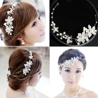 wedding hair accessories ladies hair comb rhinestone flower headdress bride crystal hairpin handmade prom tiara accessories