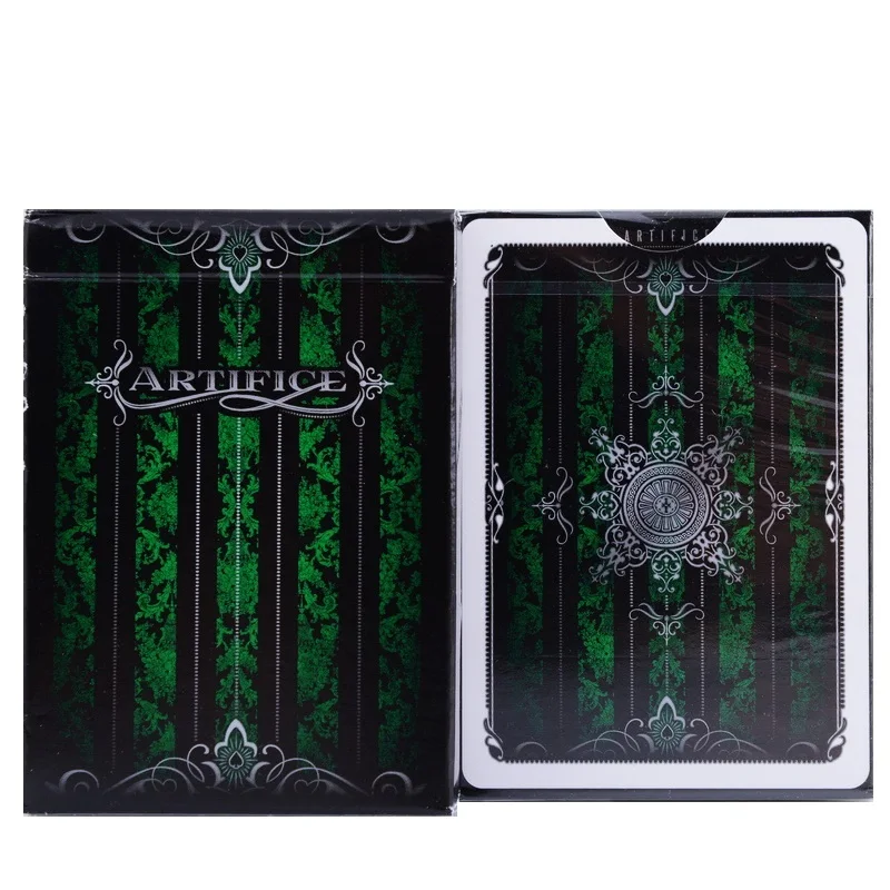 

Ellusionist Artifice Emerald Playing Cards USPCC Green Deck Poker Size Magic Card Games Magic Tricks Props for Magician