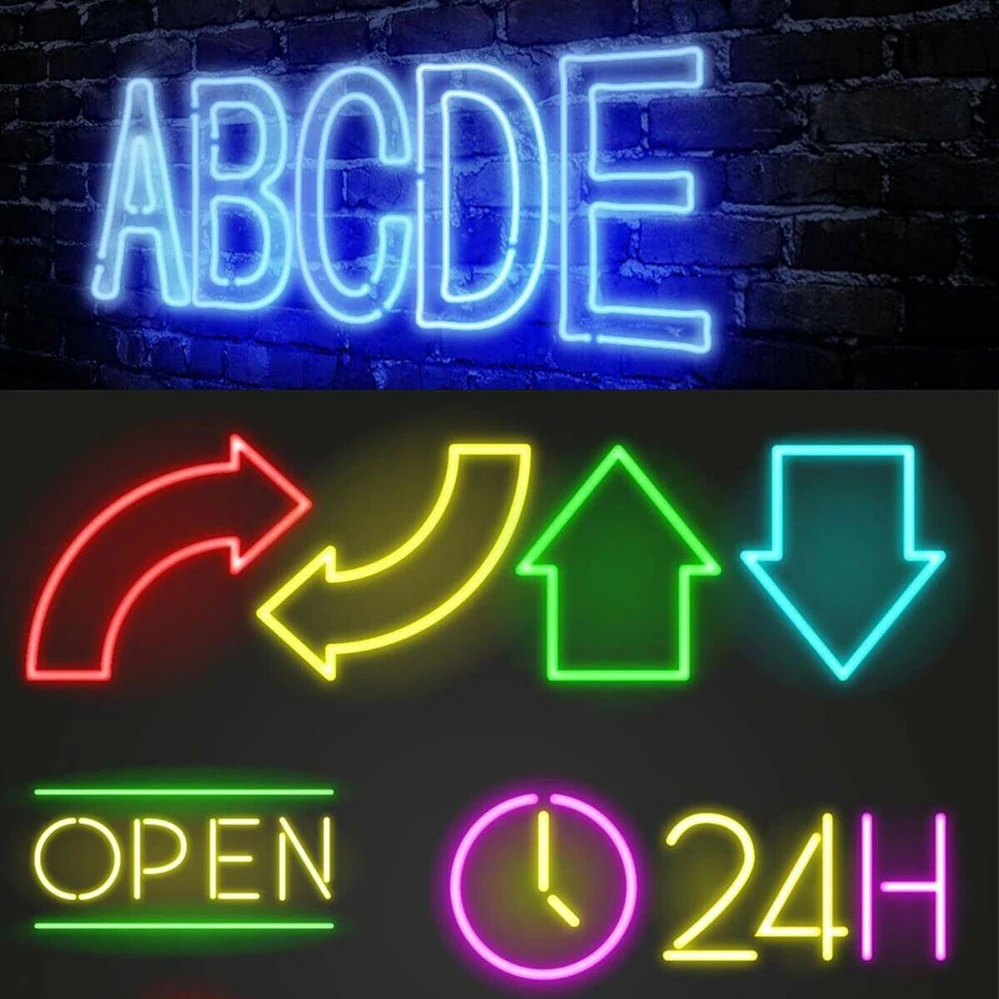 Светодиодный неоновый светильник 12 В гибкая неоновая вывеска Водонепроницаемая