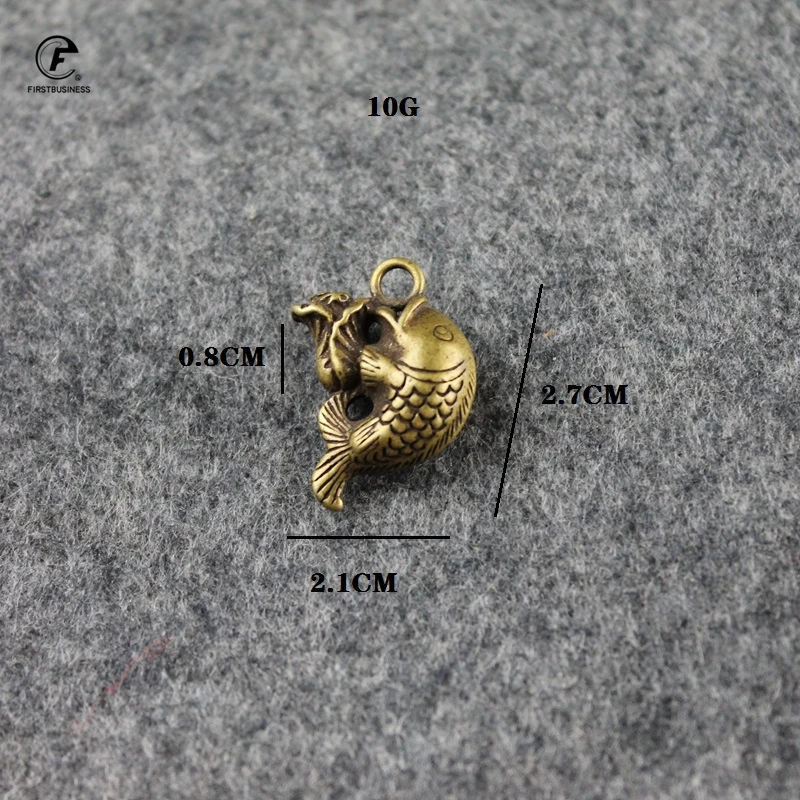 Мини чистая медь китайская капуста Карп богатство удача фигурки автомобильные