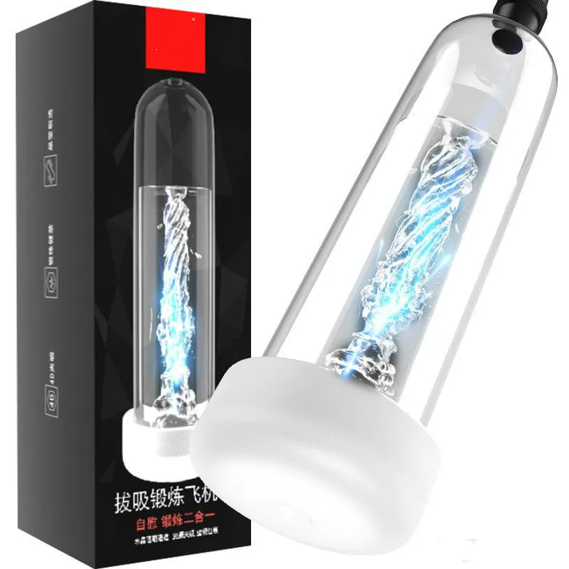 Увеличитель пениса насос для мужской мастурбации чашка соски интимные игрушки