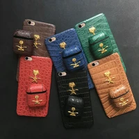 saudi arabia national emblem leather case for iphone 12 mini 11 pro x 7 8 6 6s plus xs max xr se 2020 earphone case for airpods
