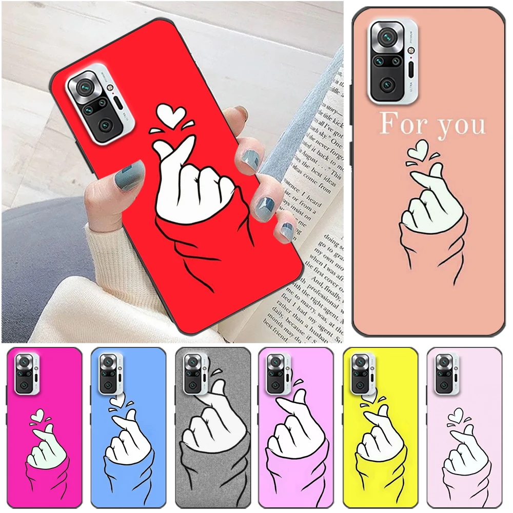 

Hand Love Phone Case For Xiaomi Redmi Note 10S 10T 10 Pro MAX 5G 10 Hand Love Back Cover Carcasa Funda Cases