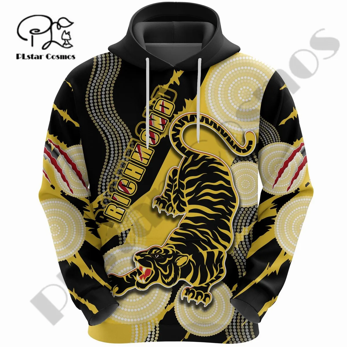 

PLstar Cosmos 3DPrinted Newest Indigenous Tiger Richmond Rugby Casual Premium Harajuku Streetwear Unisex Hoodie/Sweatshirt/Zip 5