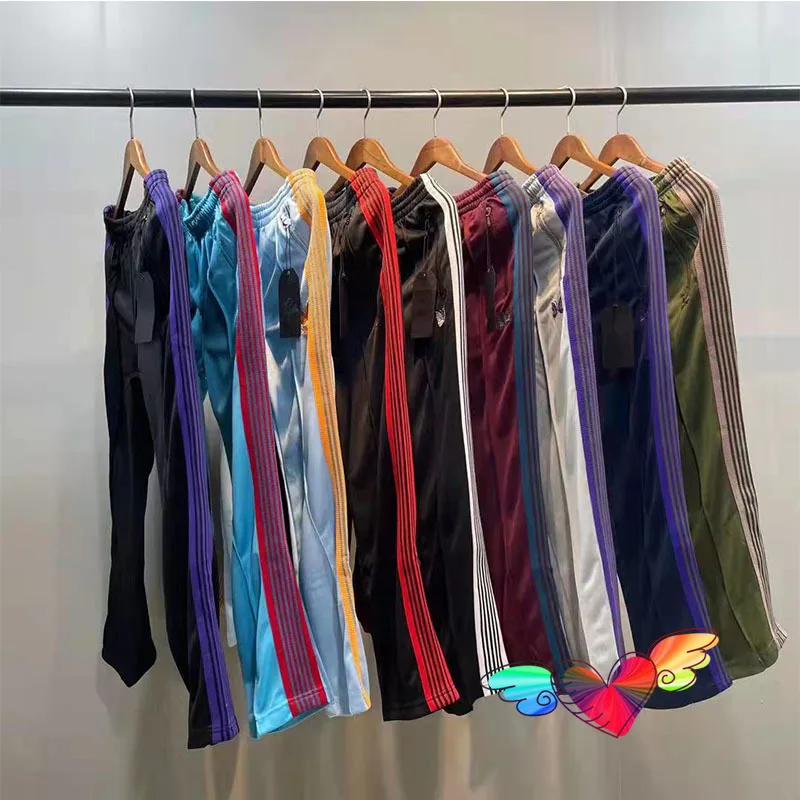 Брюки мужские/женские многоцветные с вышивкой тренировочные штаны боковыми