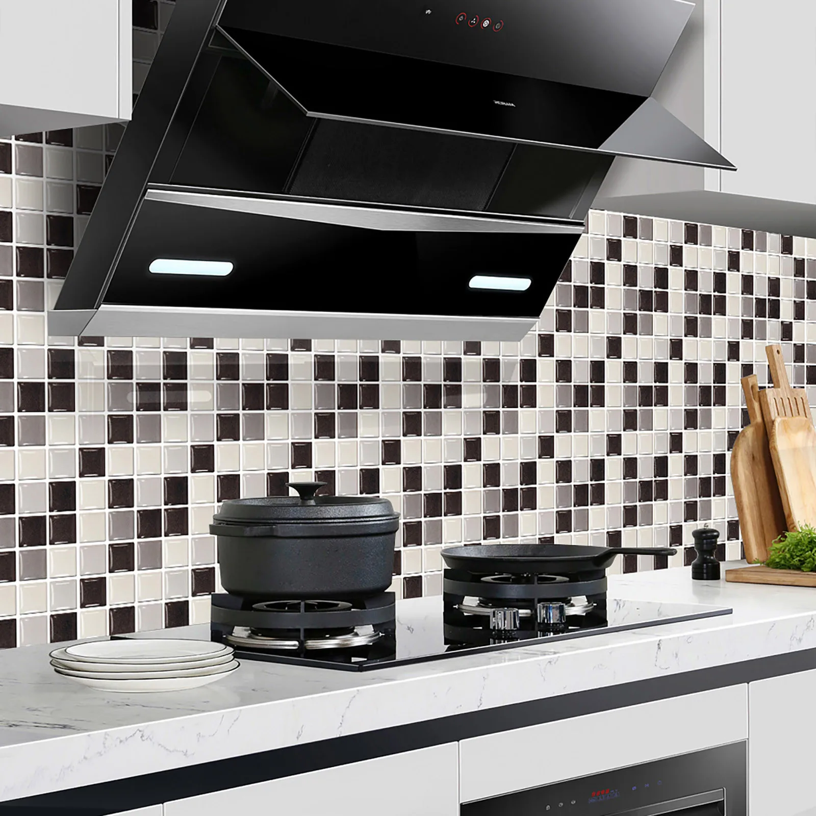 Наклейки на стену 10шт 3D кристаллические плитки наклейки DIY водонепроницаемые самоклеящиеся для декора стен дома.