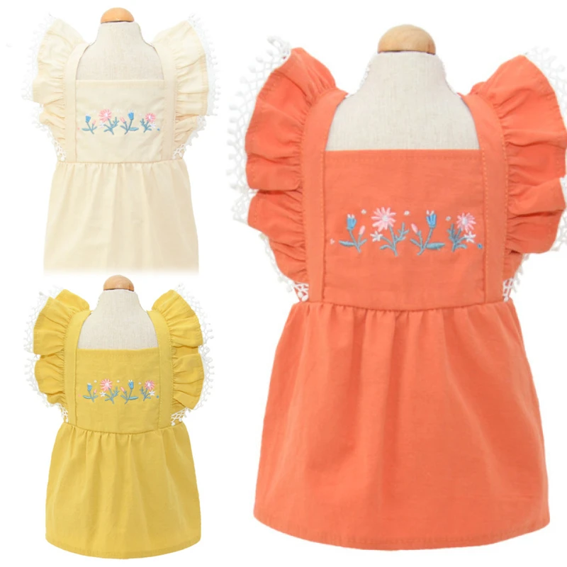 

Summer Dog Dress Cat Puppy Pet Dresses Small Dogs Clothes Yorkshire Terrier Pomeranian Shih Tzu Skirt Poodle Schnauzer Clothing