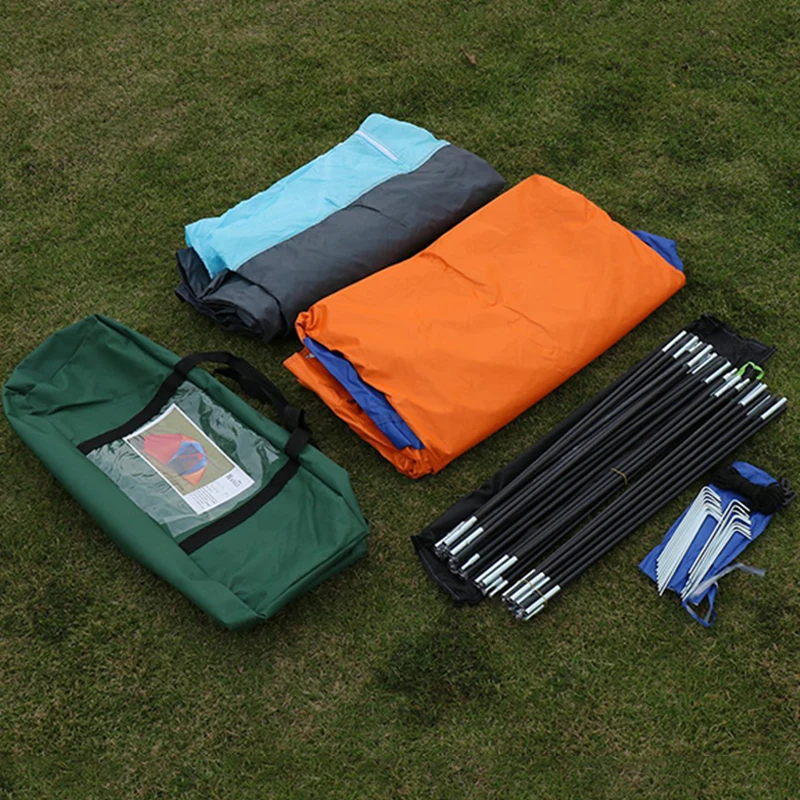 Большая походная палатка на 5-8 человек двухслойная Водонепроницаемая дорожная с