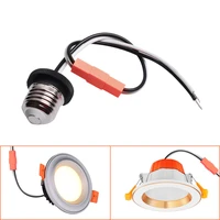 1pairlot 600v 6a quick wire connector for led downlight to power ballast plug cable male to famale with e26 e27 lampholders