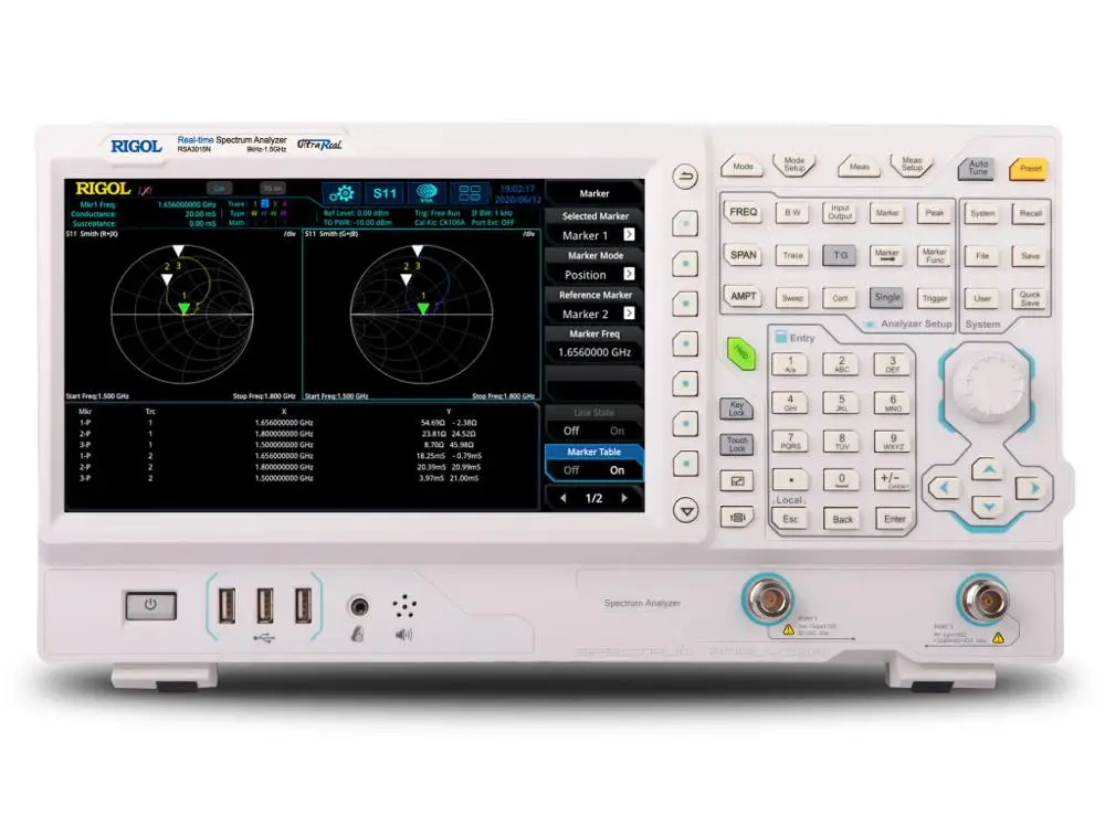 Ригол RSA3015N-1 5 ГГц анализатор спектра в режиме реального времени с анализом