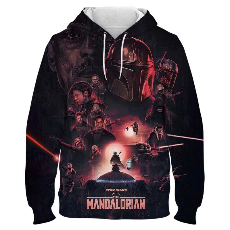 Толстовки с капюшоном в стиле мандалор пуловер 3D принтом повседневная одежда