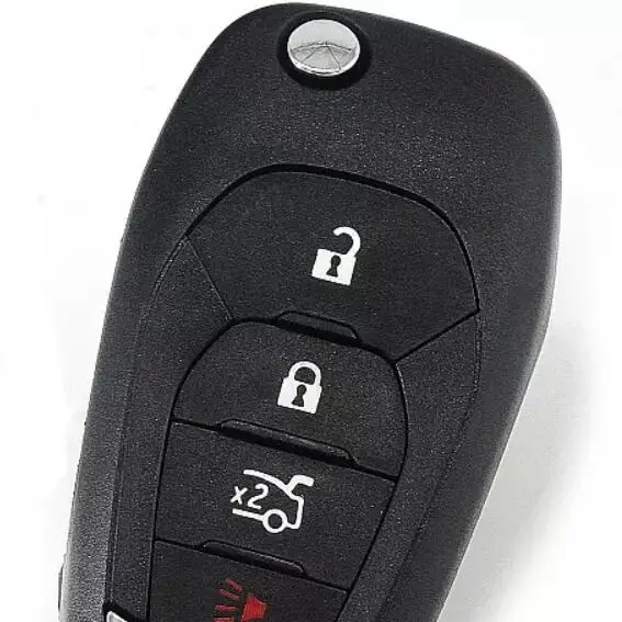 Складной ключ с 3 + 1 кнопками для Chevrolet 4B 315 МГц чипом транспондера PCF7941 лезвие HU100