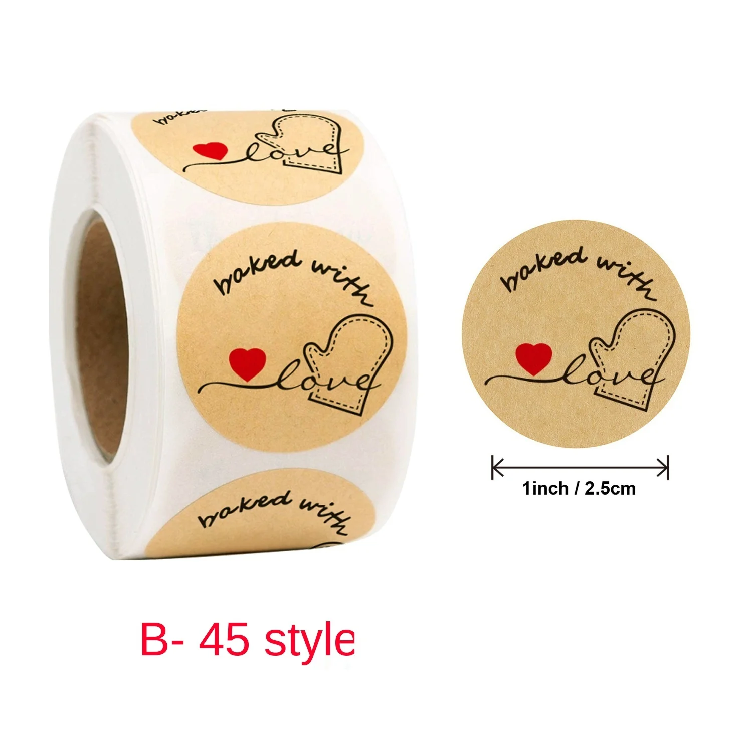Roll baked cake pastry decoration sticker label | Stickers