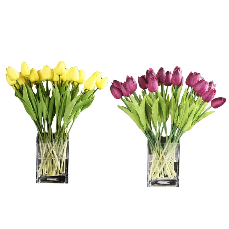 

40 шт тюльпан цветок латекс реальный пресс для фотографий KC455 & KC453