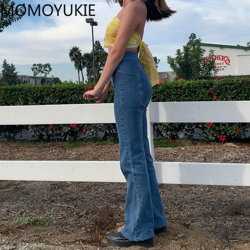 Джинсы Багги женские свободные с широкими штанинами модные брюки карго из денима