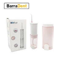 200ml portable water flosser oral irrigator dental care with 5 nozzles teeth whitening irrigation mouthwash tooth cleaner pink