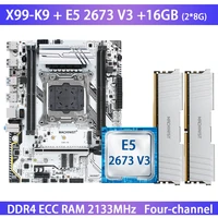 machinist x99 k9 motherboard with xeon e5 2673 v3 28gb ddr4 2133 ecc memory combo kit set four channels support overclocking
