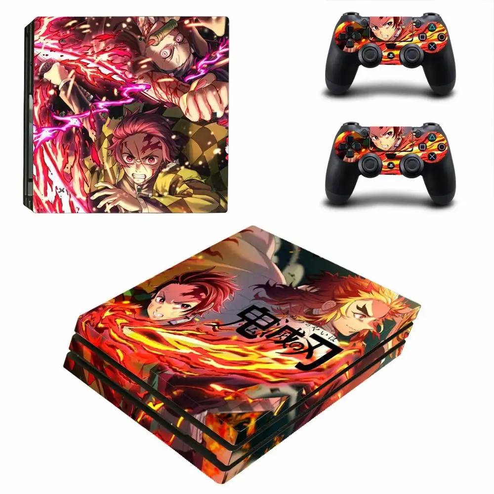 PS4 Pro наклейка s Demon Slayer: Kimetsu no Yaiba PS 4 Виниловая для консоли и контроллера playstation |
