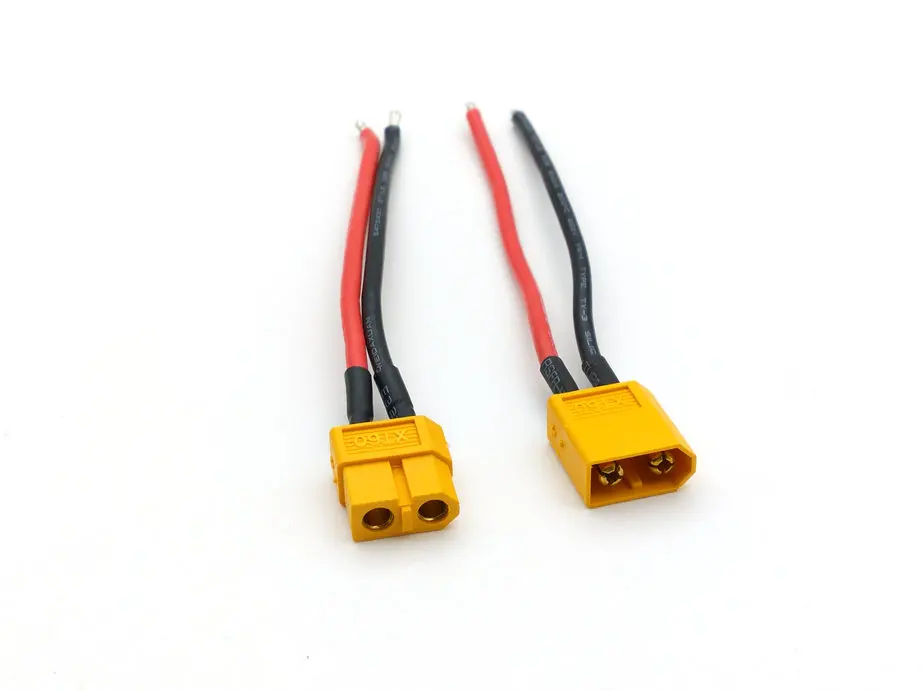 10 компл. XT60 батарея Мужской Женский Разъем с кремнием 16 AWG провод горячий см