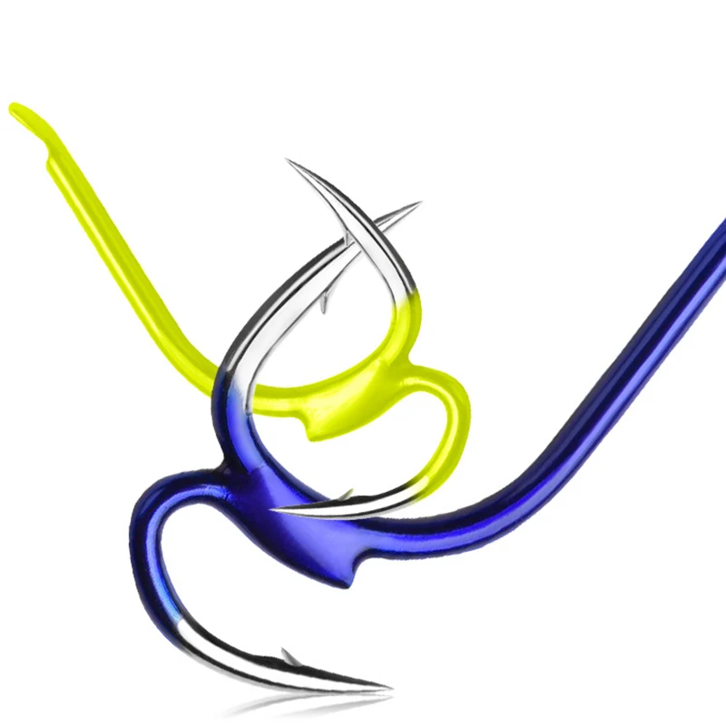 

10pcs Fishing Hook High-carbon Steel Two Strength Tip Sharp Fighting Hook With Barbed Carp Fish Gear Tackle For Sea Fishing