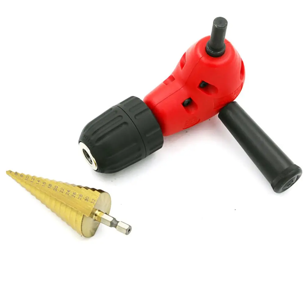 90 Degree Keyless Drill Adapter Right Angle Chuck Attachment Bit Key for Electric Herramientas Para Carpinteria | Инструменты