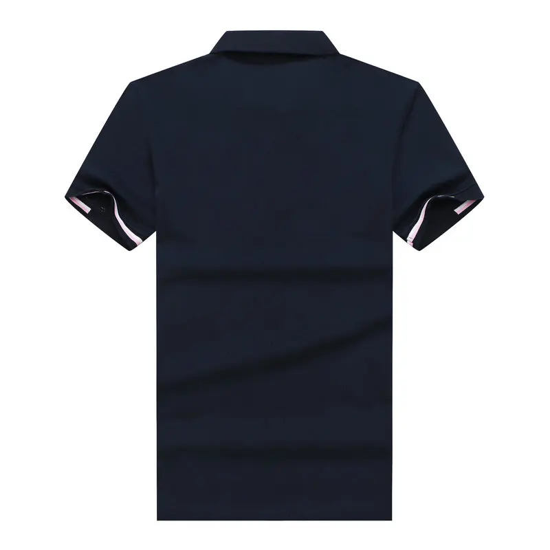 

Men Slim fit Polo Shirt 2021 New Summer Short Sleeve Turn-over Collar Slim Tops Casual Breathable Solid Color Business Shirt