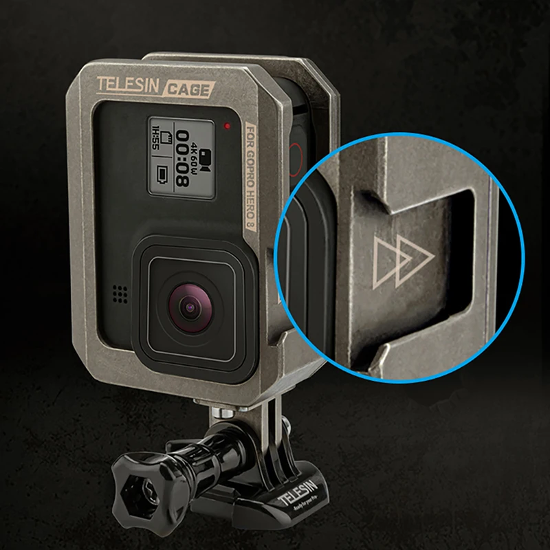Металлическая клетка для GoPro 8 защитный корпус рамка с холодным башмаком