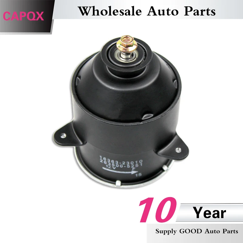Двигатель охлаждающего вентилятора радиатора CAPQX 16363 23010 для CAMRY YARIS RAV4 VIOS SCION WISH