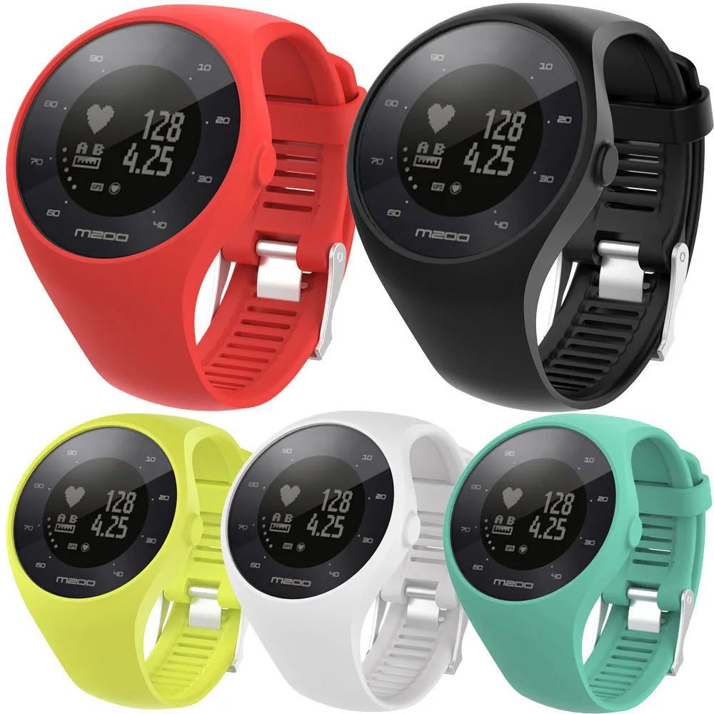 Мягкий силиконовый резиновый ремешок для часов Polar M200 фитнес часы модный