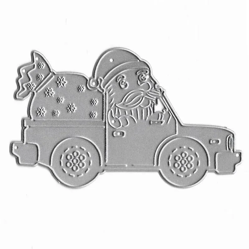 Grite Новый рождественский автомобиль письмо металлические стальные резные штампы