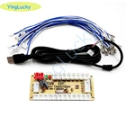 2 игроков нулевой задержкой Аркады USB энкодера ПК Джойстик Аркада рокер печатная плата, панель управления для MAME игр