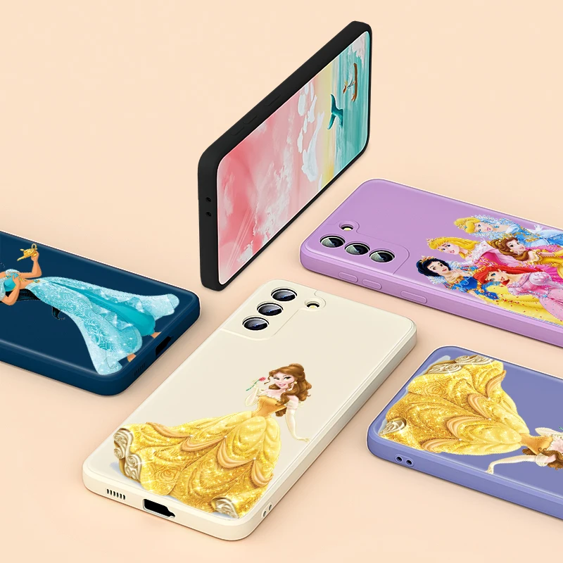 

Beautiful Disney Princesses For Samsung Note 20 10 S21 S20 FE S10 Ultra Plus Lite Pro 5G Phone Case Liquid Silicone Soft Cover
