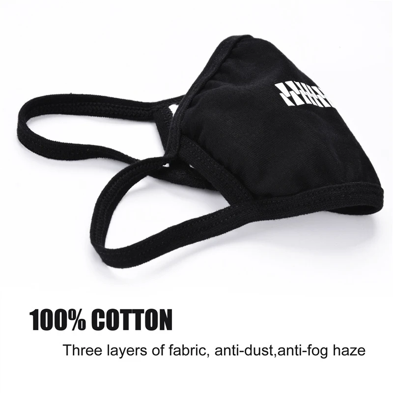 Мультяшная маска модная противотуманная/Пылезащитная/Ветрозащитная хлопковая