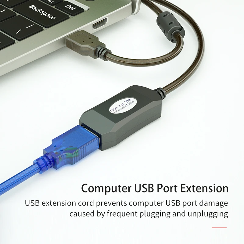 USB 2,0 Мужской и женский кабель для передачи данных Активный ретранслятор USB2.0 УДЛИНИТЕЛЬ шнур с IC усилитель USB удлинитель 10 м 5 м 15 м 20 м
