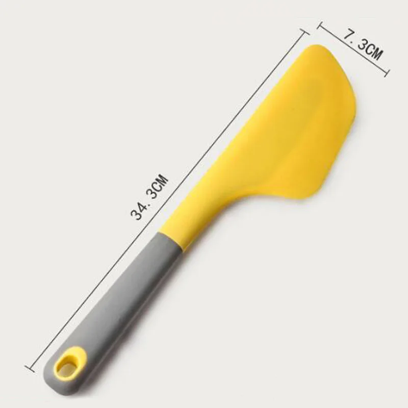 Food Grade Silicone Spatula Baking Cream Butter Scraper Dough Cutter Cake Knife Rubber Shovel Kitchen Pastry Tool | Дом и сад