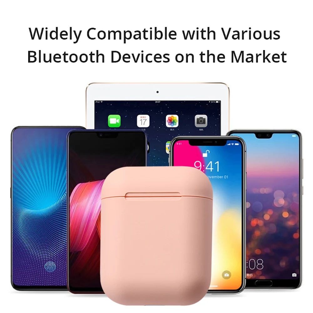 Bluetooth наушники, цветная версия Macaron 12 5,0, беспроводные Bluetooth наушники для всех смартфонов, наушники с шумоподавлением