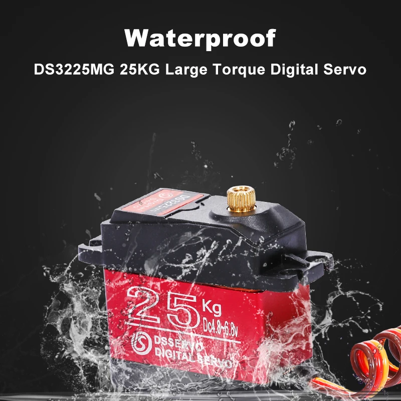 

Dsservo DS3225MG 25KG 180° 270° Metal Gear Waterproof Digital Red Servo