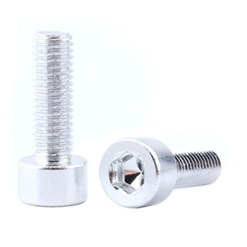 2PCS Silver 2 шт., велосипедный держатель для бутылки с водой, винты для бутылочной клетки, винты для велосипедной бутылки, болты для велосипедной бутылки, винты из алюминиевого сплава, аксессуары для ремонта велосипеда - Цвет: 2PCS Silver