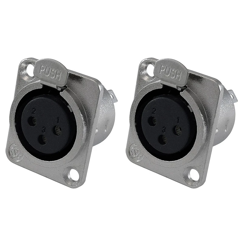 8 Pack XLR Jack 3 Pin - Panel Mount Jacks D Series: 4 Female Size XLR-F & Male XLR-M | Обустройство дома