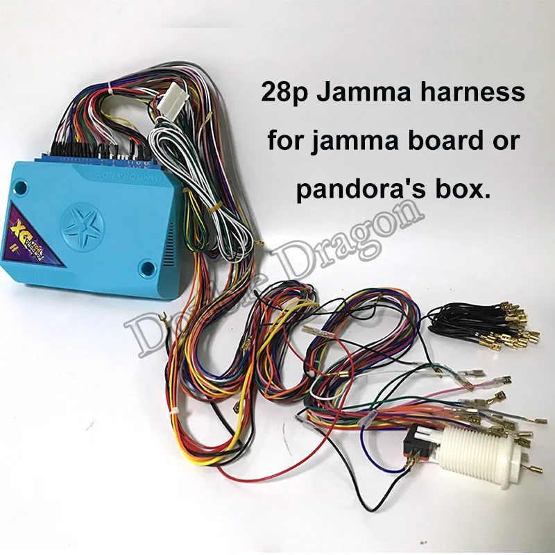 28Pin Аркада JAMMA провода жгута 5/12V проводки для ящик Пандоры 5 коробкой Пандора