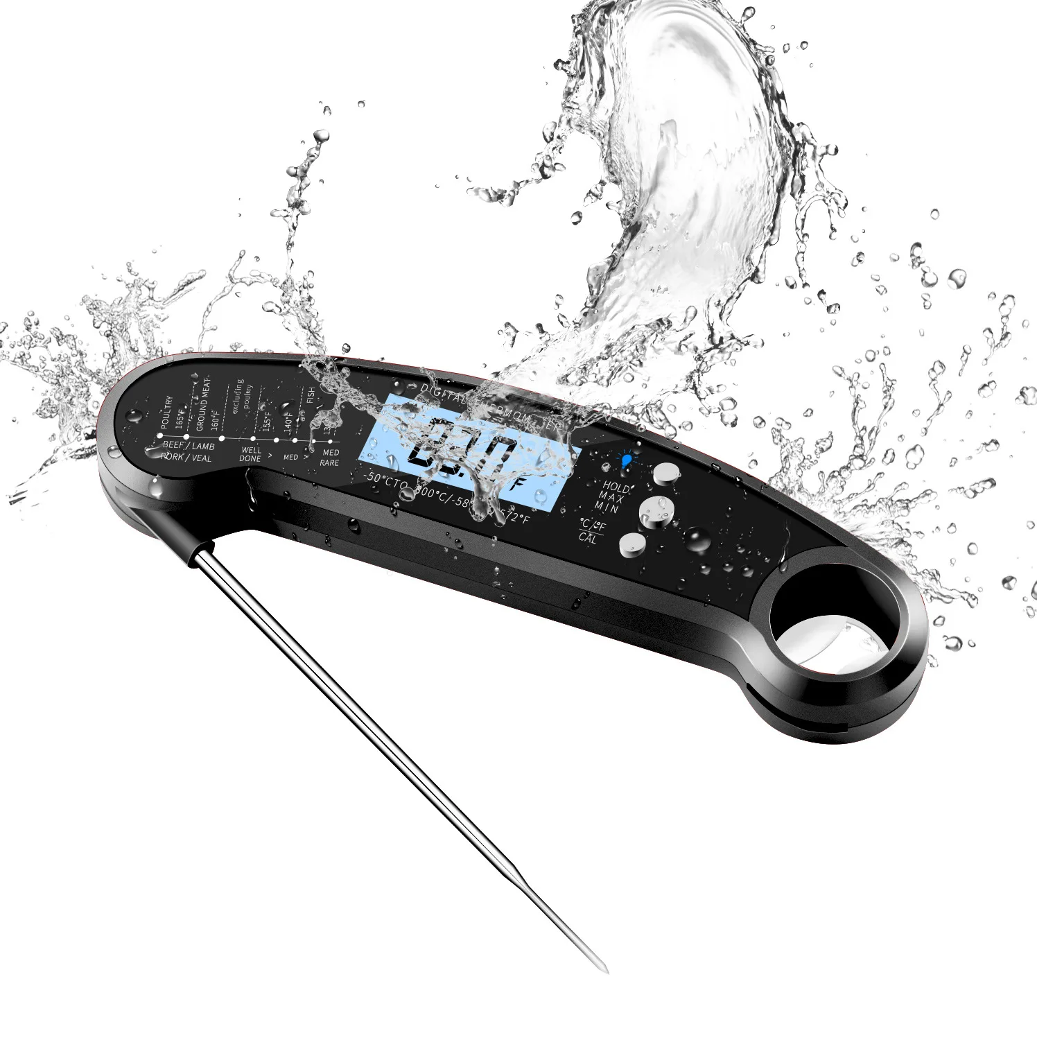 

Food Thermometer Kitchen Thermometer Digital Thermometer Meat Thermometer Bbq Waterproof Kitchen Cooking Tools