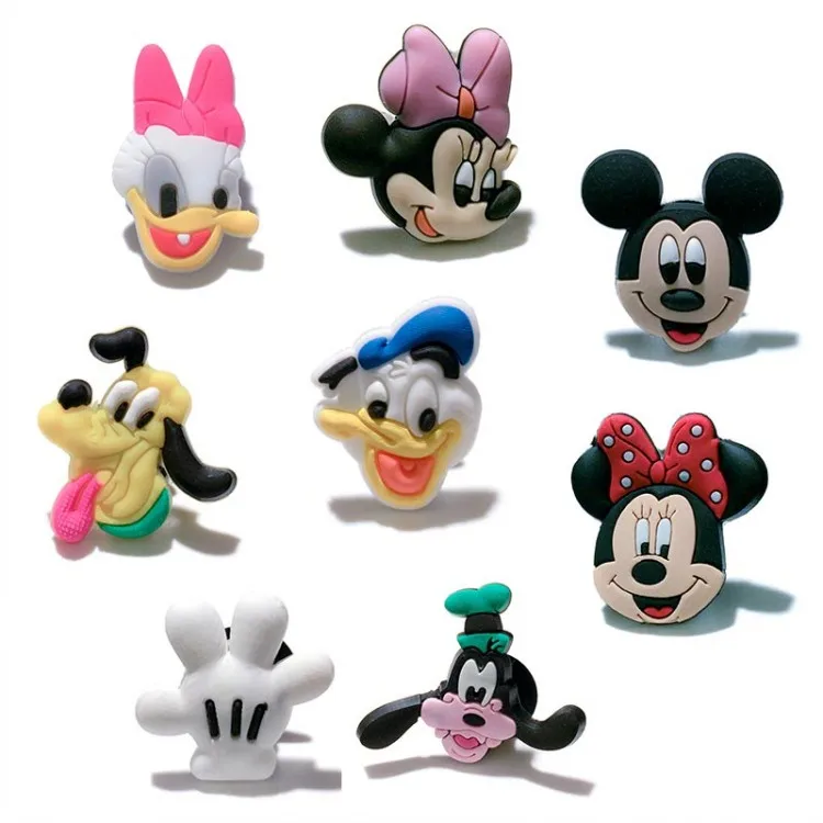 010C mix100pcs Горячая распродажа 100 шт Мститель Микки ПВХ обувь амулеты супергерой обуви пряжки Игра престолов аксессуары подходят браслеты JIBZ детский подарок - Окраска металла: 010C mix100pcs
