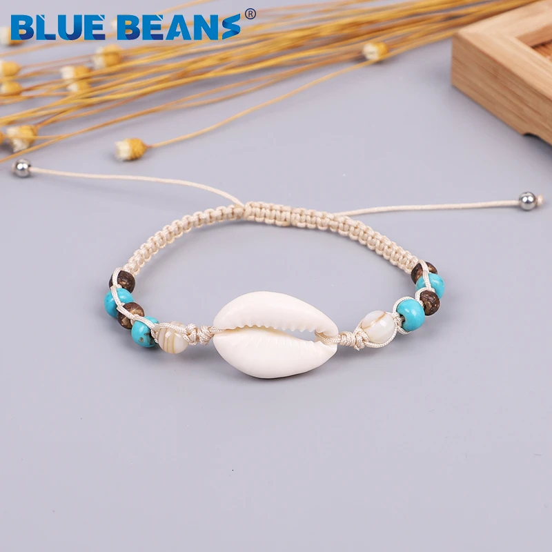 Bohemian Starfish Star Conch Shell Bracelets For Women Fashion Geometric Beads Bracelet Cuff Bangles beach Jewelry Accessories | Украшения