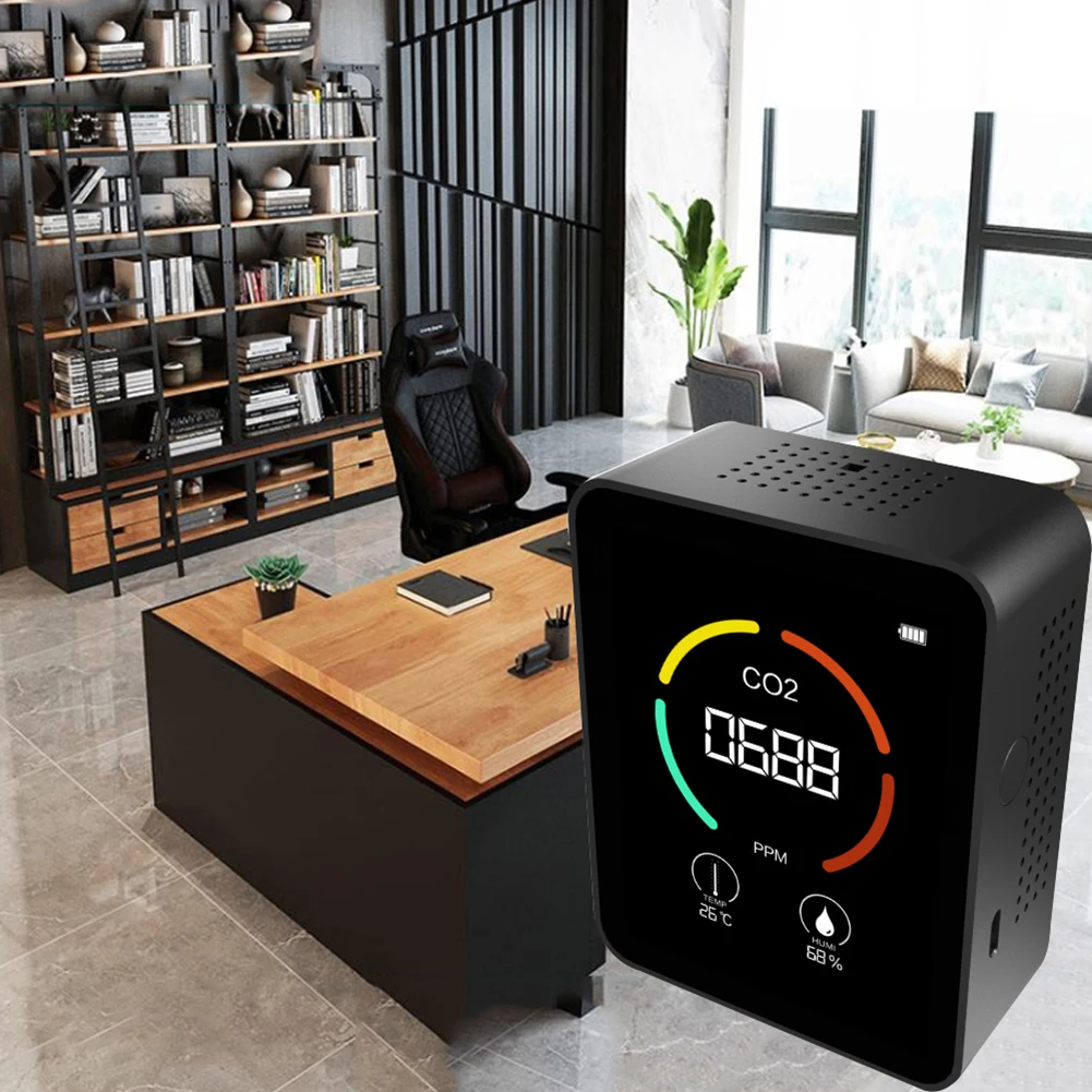 

Инструменты для проверки, детектор углекислого газа, USB-интерфейс подключения, Bluetooth-совместимый датчик CO2, тестер температуры и влажности