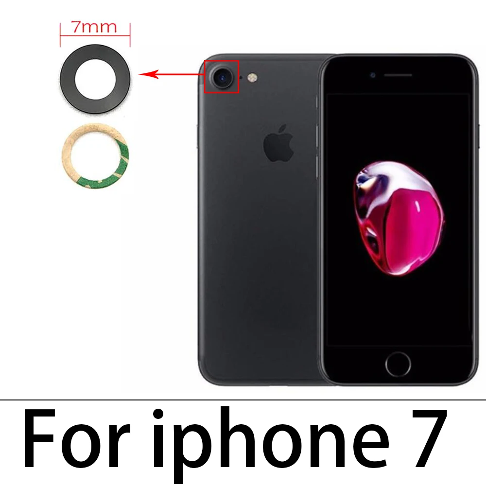 Стекло для камеры Iphone 12 6S 7 8 Plus X XR XS Pro Max задняя камера стеклянный объектив с