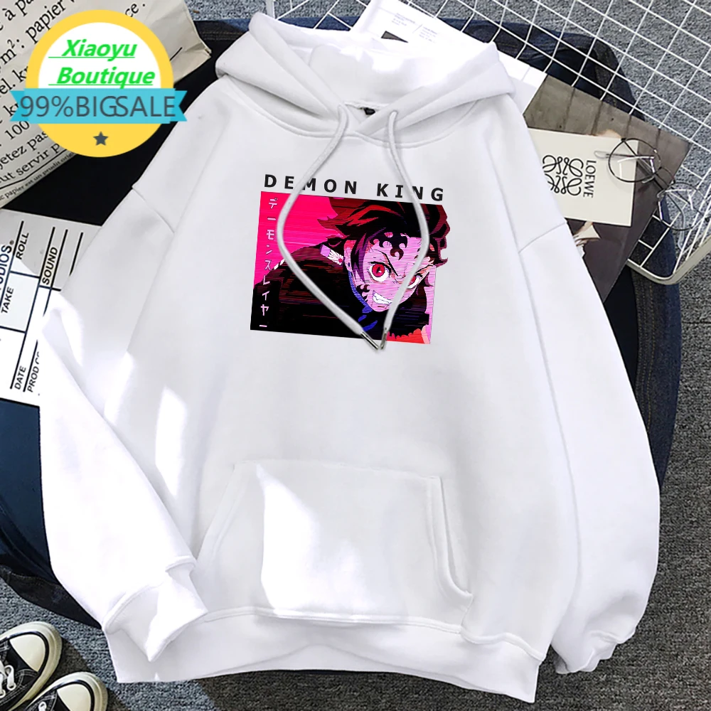 

Мужская толстовка с капюшоном и надписью «King Tanjiro»