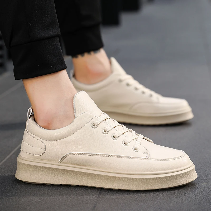 

on sneakers white s casuales sapatos 2020 sapato leather slip male informales 39 mens shoes black mens Casual Fashionable man