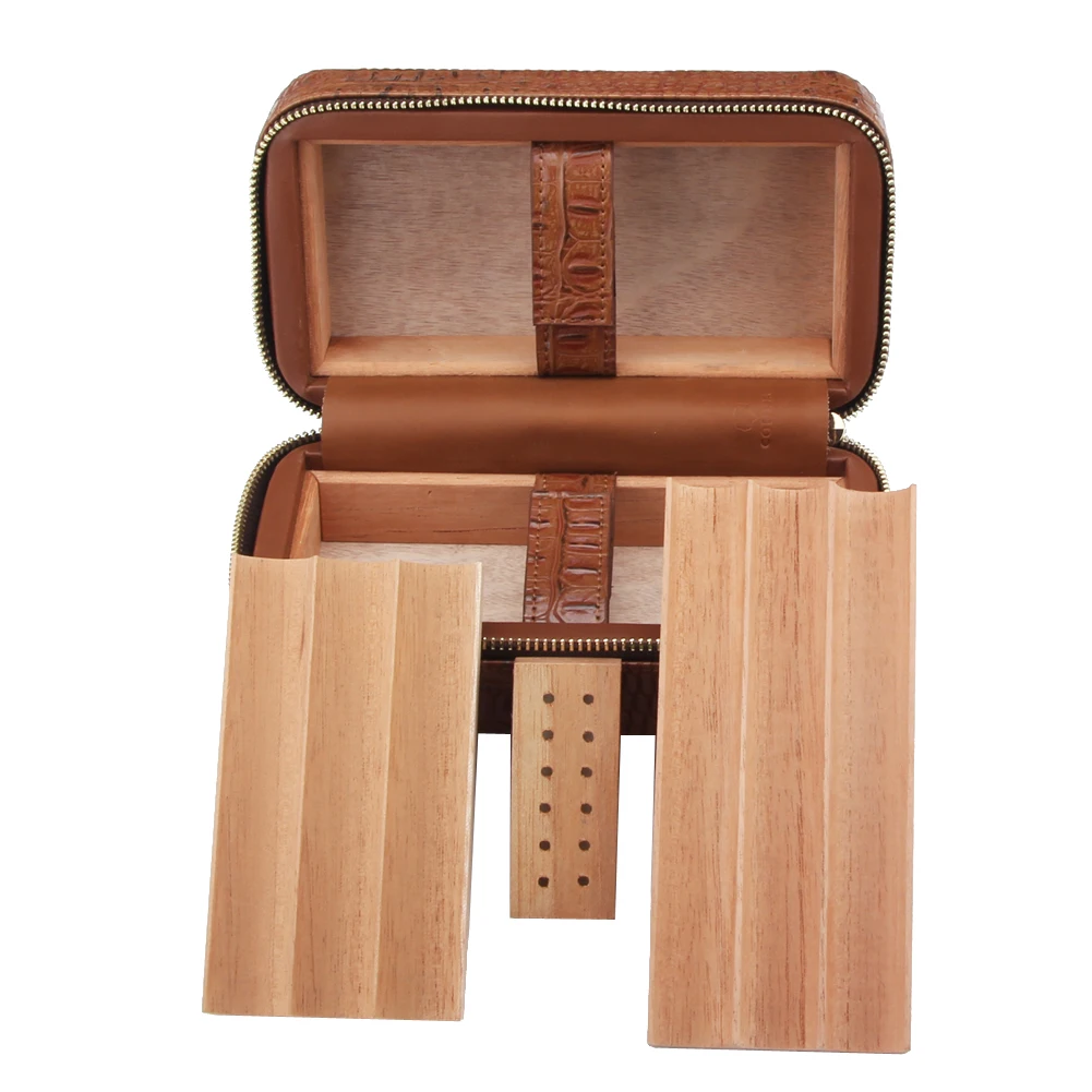 COHIBA Travel Cigars Case Portable Cigar Humidor Box 6 Tubes Accessories With Humidifier Gift | Дом и сад