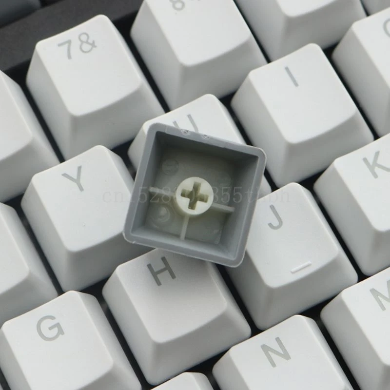 Винтажный стиль OEM профиль Толстая PBT выстрел подсветка RGB клавиши Серый Белый